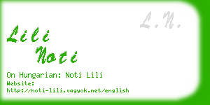 lili noti business card